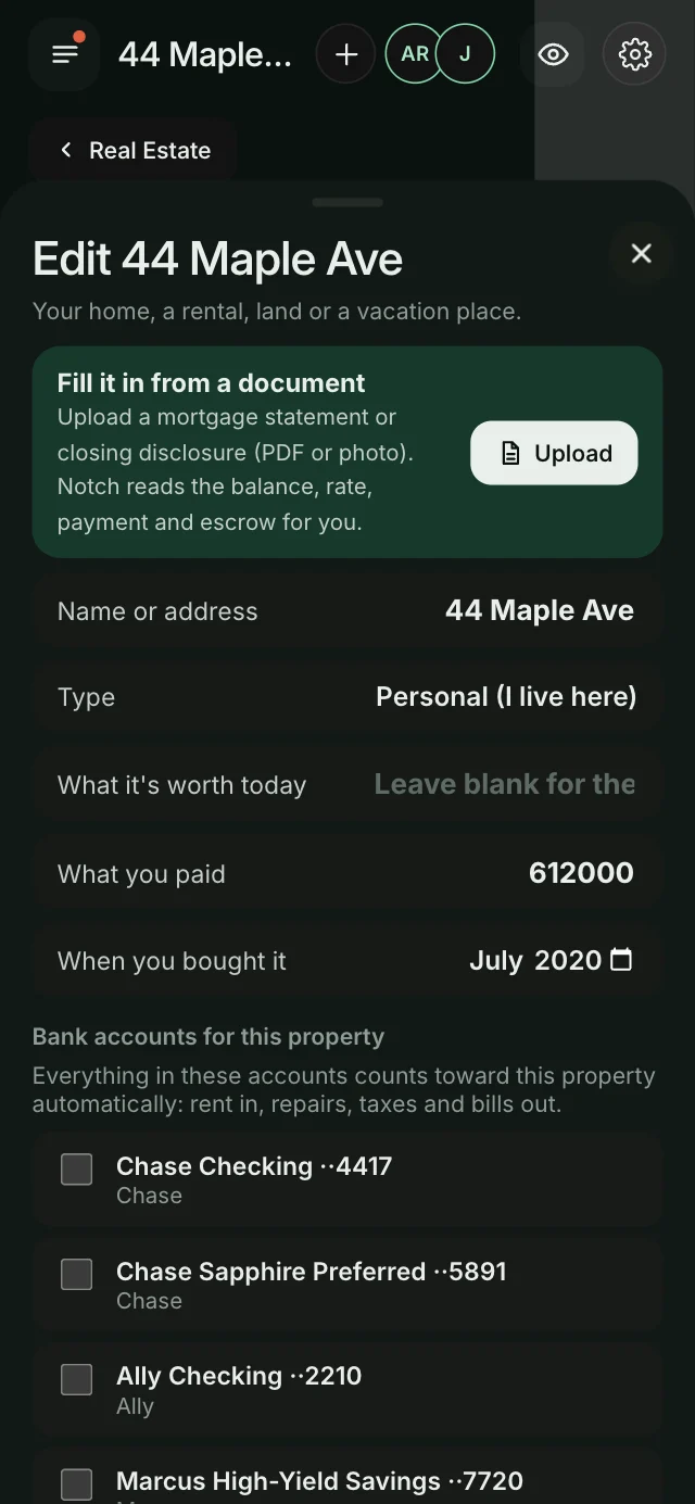Fill in from a document on iPhone